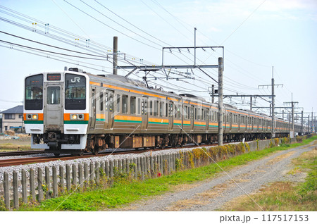 高崎線 行田ー熊谷 JR東日本 211系 A28編成(高崎) 高崎線 行田ー熊谷 JR東日本 211系 A28編成(高崎) 117517153
