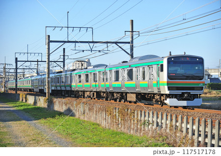 高崎線 熊谷ー行田 JR東日本 E231系1000番台 U531編成(小山) 高崎線 熊谷ー行田 JR東日本 E231系1000番台 U531編成(小山) 117517178