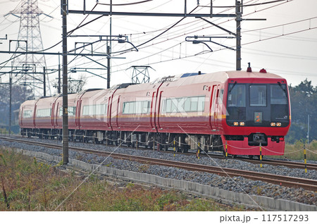 東北本線　東鷲宮ー栗橋　JR東日本　253系1000番台　OM-N01編成（大宮）　日光　きぬがわ 117517293