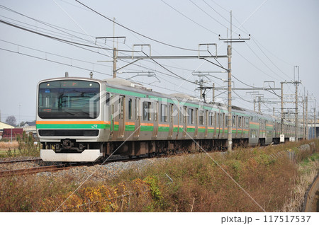 東北本線 栗橋ー東鷲宮 JR東日本 E231系1000番台 U540編成(小山) 東北本線 栗橋ー東鷲宮 JR東日本 E231系1000番台 U540編成(小山) 117517537