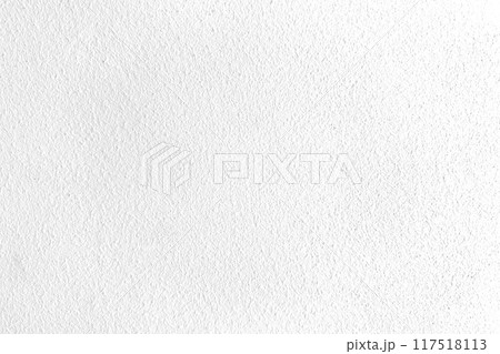 White rough plastered exterior wall background with textured cement surface. Abstract backdrop 117518113
