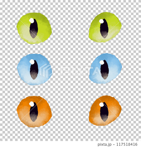 水彩風格貓眼圖 117518416