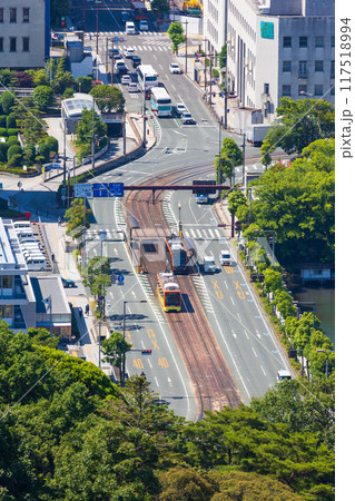 愛媛県松山市　日本100名城　松山城　大天守からの眺望 117518994