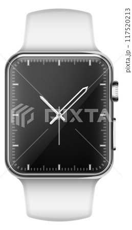 Elegant watch mockup. Realistic hand wrist clock 117520213