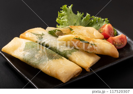 エビと明太子とじゃがいも入り春巻き 117520307