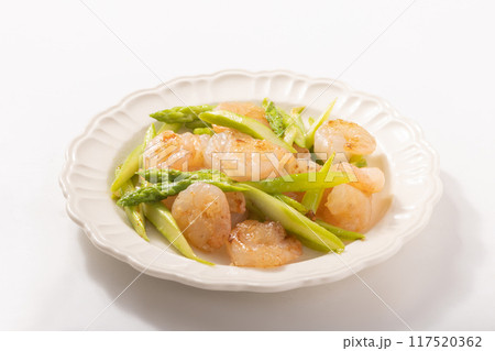 えびとアスパラガスの中華炒め 117520362