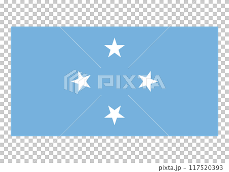 National flag Micronesia 117520393
