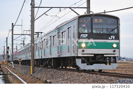 川越線　南古谷ー指扇　JR東日本　205系　ハエ16編成（川越） 117520410