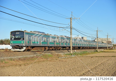 川越線 南古谷ー川越 JR東日本 205系 ハエ10編成(川越) 川越線 南古谷ー川越 JR東日本 205系 ハエ10編成(川越) 117520416