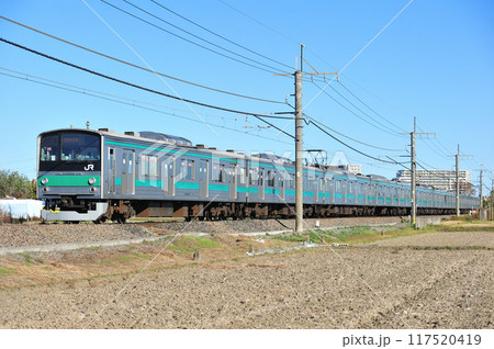 川越線　南古谷ー川越　JR東日本　205系　ハエ26編成（川越） 117520419