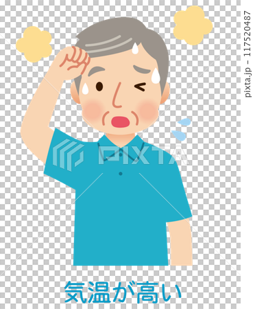 老年人因高溫出汗——中暑 117520487