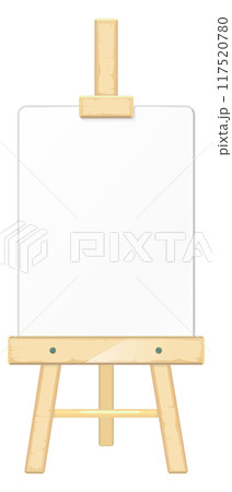 Painting canvas board. Empty paper artist tool 117520780