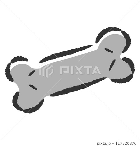 シンプルな犬用おやつの手描きイラスト 117520876