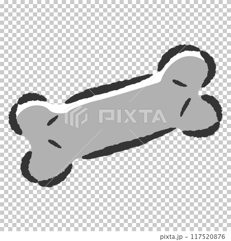 シンプルな犬用おやつの手描きイラスト 117520876