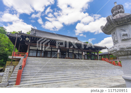 夏の京都　妙満寺　本堂 117520951