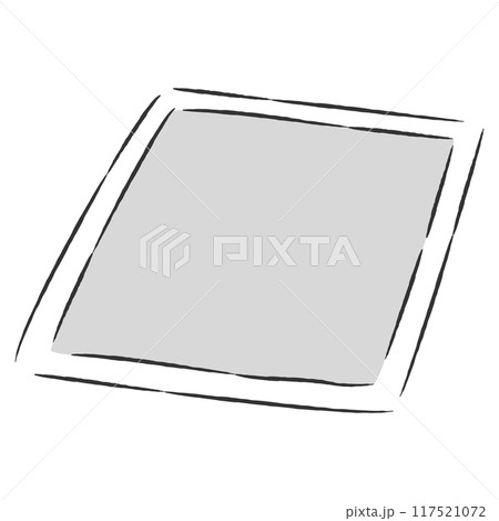 ペットシーツの手描きイラスト 117521072