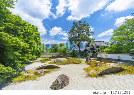 夏の京都岩倉　実相院　庭園「こころのお庭」 117521291