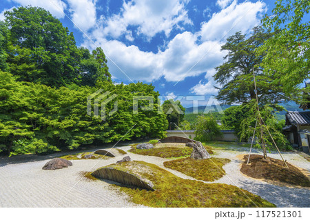 夏の京都岩倉　実相院　庭園「こころのお庭」 117521301