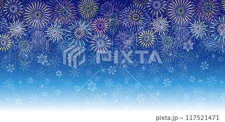 雪　クリスマス　冬　光　背景 117521471