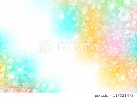 雪　クリスマス　冬　光　背景 117521472