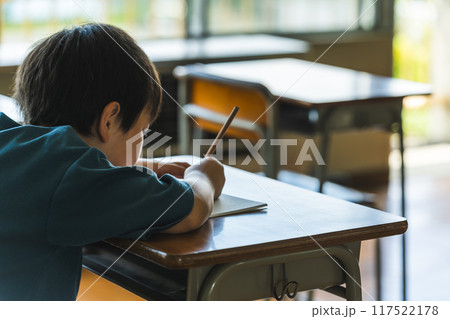 自習をする子供 117522178