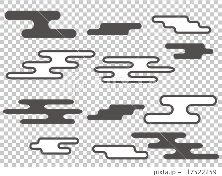 Pop Japanese-style clouds D Kasumi 117522259