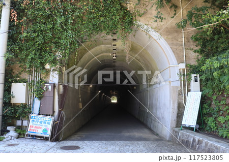 本土最南端 佐多岬展望台へ続く歩行者専用遊歩道トンネル 117523805
