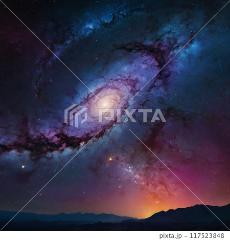 宇宙に広がる星雲 117523848