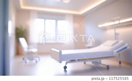 病院　病室　ベッド 117525585
