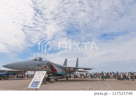 航空自衛隊F-15Jイーグルとブルーインパルス 117525740