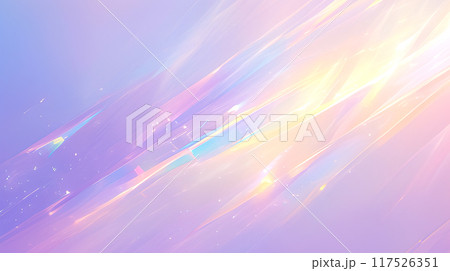 クリスタルのようにきらめくオーロラカラーのグラデーション背景 117526351