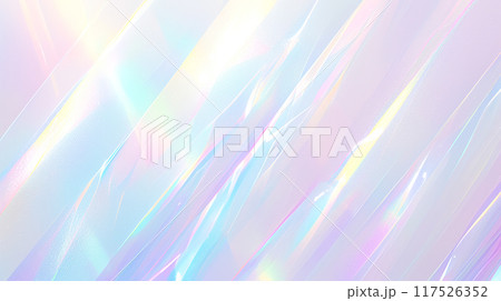 クリスタルのようにきらめくオーロラカラーのグラデーション背景 クリスタルのようにきらめくオーロラカラーのグラデーション背景 117526352