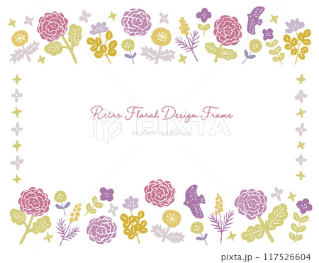 お花のフレーム 117526604