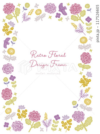 お花のフレーム 117526605