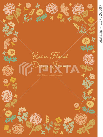 お花のフレーム 117526607