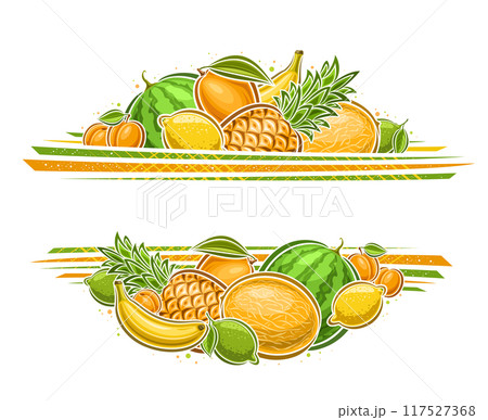 Vector Fruit Border 117527368