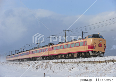 磐越西線　川桁ー猪苗代　JR東日本　485系　A-1+A-2編成（仙台）　あいづ 117528697