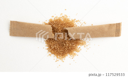 cane sugar isolated on white background 117529533