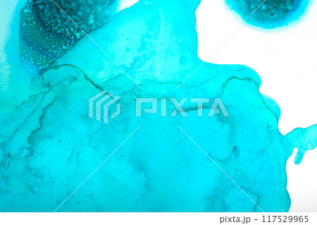 水彩風の背景素材 アルコールインク 117529965