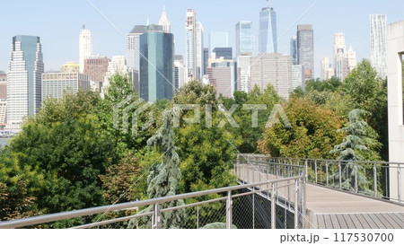 New York City Manhattan Downtown Financial District Skyline, World Trade Center. Brooklyn, USA. New York City Manhattan Downtown Financial District Skyline, World Trade Center. Brooklyn, USA. 117530700