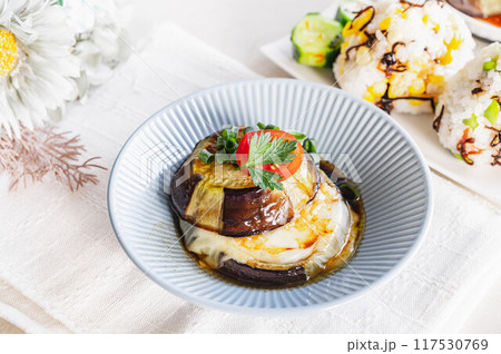 焼き賀茂なすのチーズがけ 焼き賀茂なすのチーズがけ 117530769