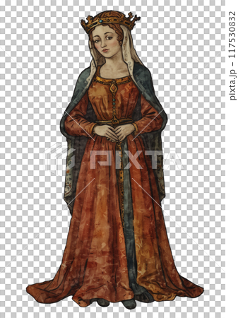 中世ヨーロッパの人々の暮らし（王妃） 117530832