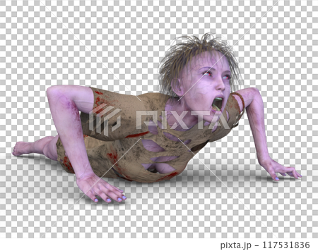 女性ゾンビ 117531836