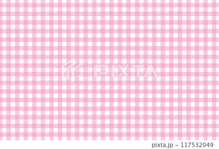 ピンク色のギンガムチェック柄の背景 ピンク色のギンガムチェック柄の背景 117532049