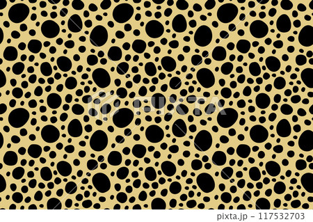 Small dash pattern. Seamless minimal dash pattern, small elements on yellow background. Small dash pattern. Seamless minimal dash pattern, small elements on yellow background. 117532703