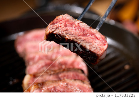 ステーキ　焼き肉　グリルパン 117533225
