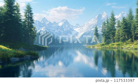 自然の美しい背景と水 自然の美しい背景と水 117533397