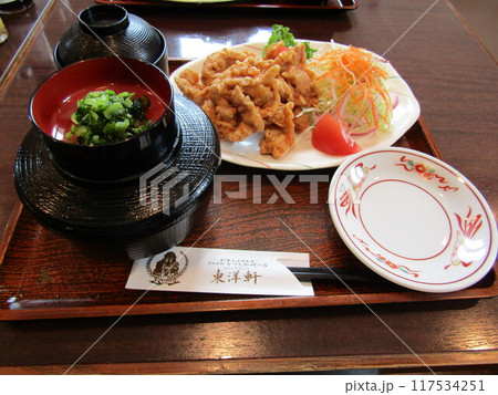 大分県別府市、とり天発祥の店、中華料理レストラン東洋軒の本家とり天定食 大分県別府市、とり天発祥の店、中華料理レストラン東洋軒の本家とり天定食 117534251