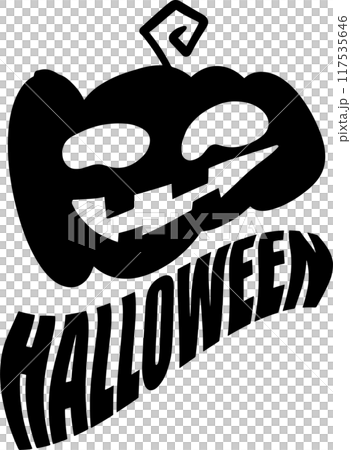 The halloween logo for stamp of sticker decor. The halloween logo for stamp of sticker decor. 117535646