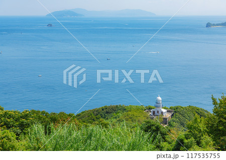 関埼灯台と豊予海峡 117535755